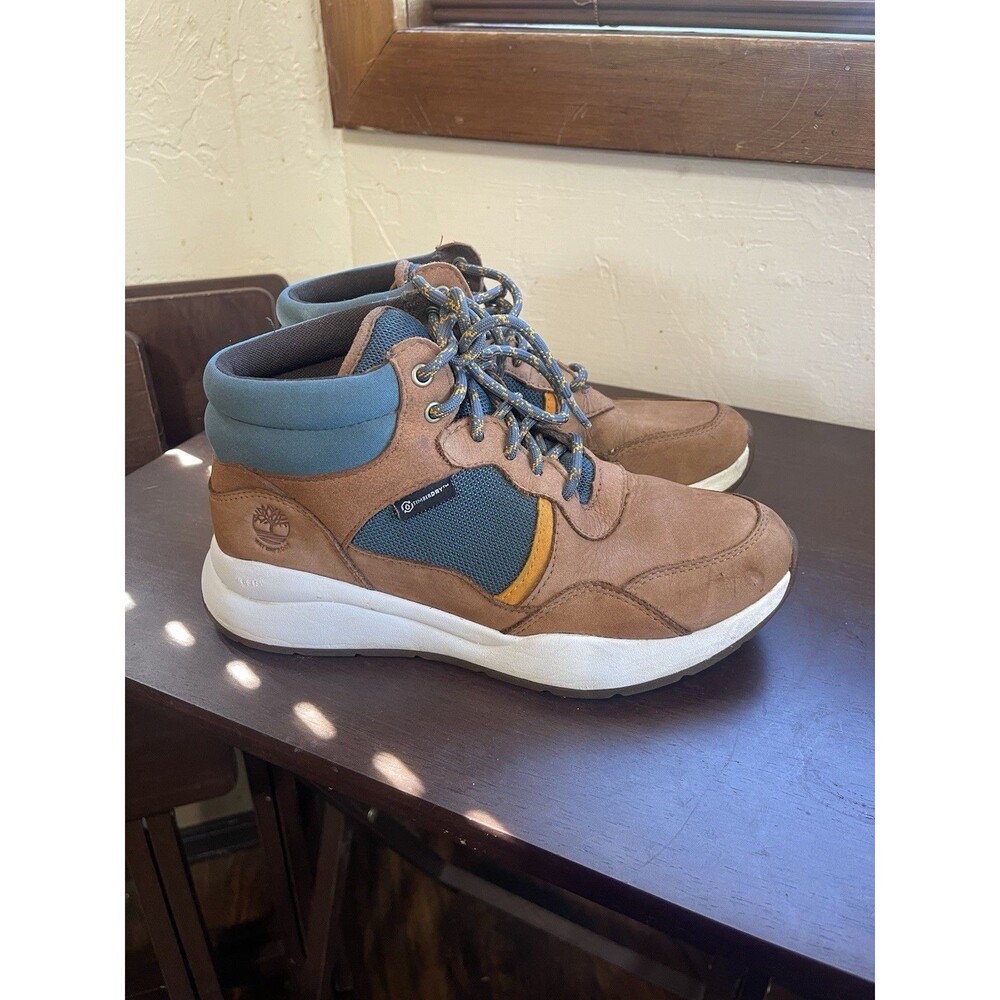 Timberland Boroughs Project Mid Waterproof Sneaker Boots Rust Teal Womens 6.5 - Picture 1 of 6